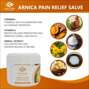 Handcrafted Arnica Herbal Salve | Sore Muscle & Joint Relief for Stiffness, Aches, Bruising, Swelling, Sprains & Pain | 4 oz Arnica Cream/ Vegan