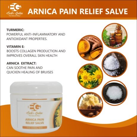 Handcrafted Arnica Herbal Salve | Sore Muscle & Joint Relief for Stiffness, Aches, Bruising, Swelling, Sprains & Pain | 4 oz Arnica Cream/ Vegan