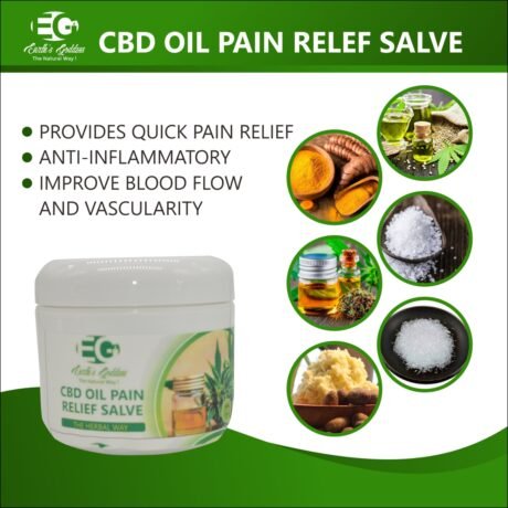 Handcrafted CBD Herbal Salve for Muscles, Joints, Back, Knees, Neck, Fingers, and Body - High Strength CBD Oil Extract with Arnica, Turmeric - | 4 oz Salve / Vegan