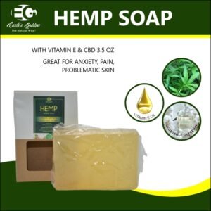 Hemp Soap Face and Body Bar fight free radicals and slow down their effect on the skin and body. /Paraben Free 3.5 oz 1 Count, facial cleanser. Handcrafted.