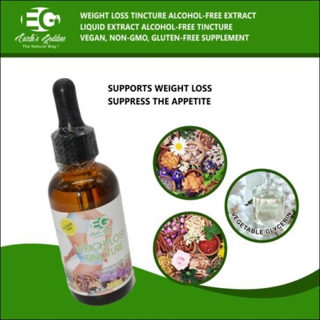 Herbal Weight Loss Tincture – Organic Senna Pod and Natural Herbal Blend. Potent Tincture for Weightloss & Detox – Great Taste | 100% Alcohol and Gluten-Free. Large 2oz Bottle. Vegan