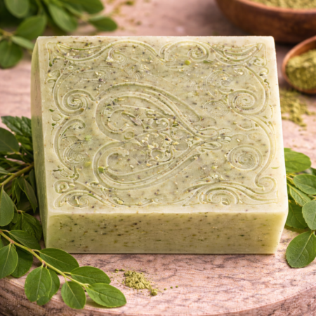 Peppermint Eucalyptus Clear Soap Cooling Botanical Refresh Bar