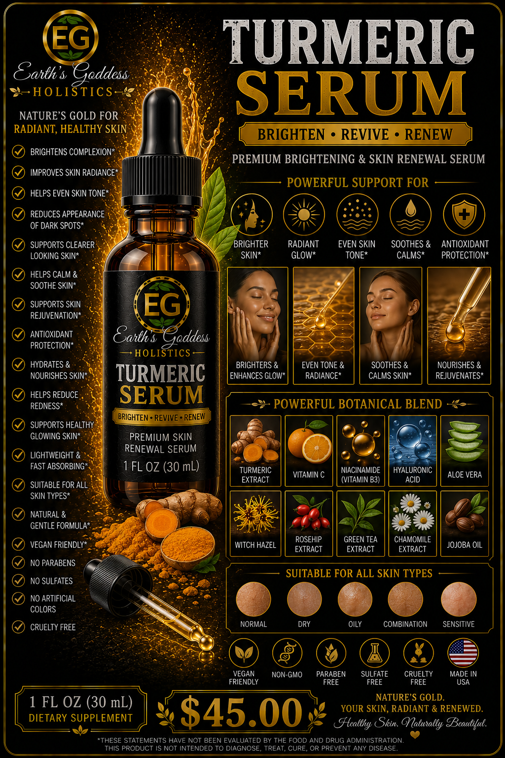 TUR TURMERIC FACE SERUM